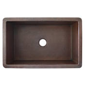 Native Trails Cocina 33" Undermount Single Basin Copper Kitchen Sink Antique Copper