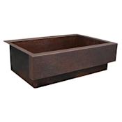 Native Trails Paragon 33" Farmhouse Single Basin Copper Kitchen Sink Antique Copper