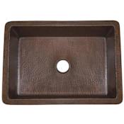 Native Trails Cocina 30" Undermount Single Basin Copper Kitchen Sink Antique Copper
