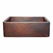 Native Trails Farmhouse 30" Farmhouse Single Basin Copper Kitchen Sink Antique Copper
