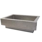 Native Trails Paragon 33" Farmhouse Single Basin Copper Kitchen Sink Brushed Nickel