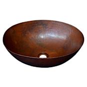 Native Trails Maestro Oval 17-1/4" Oval Copper Vessel Bathroom Sink Antique Copper