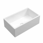 Native Trails Dreamer 30" Farmhouse Single Basin Fireclay Kitchen Sink with Cutting Board White