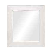Native Trails Vintner's 29" W x 33" H Transitional Rectangular Wood Framed Bathroom Wall Mirror Blanc
