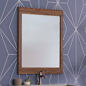 Native Trails Winemaker 23-3/4" W x 30-3/4" H Rectangular Wood Framed Accent Mirror Cask Oak