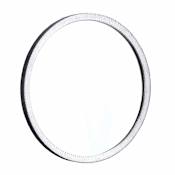 Native Trails Divinity 25" Diameter Circular Aluminum Framed Bathroom Wall Mirror Hammered Aluminum