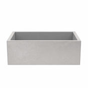 Native Trails NativeStone 30" Farmhouse Single Basin Concrete Kitchen Sink Ash