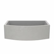 Native Trails NativeStone 33" Single Basin Farmhouse Concrete Kitchen Sink Ash