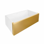Native Trails Precious Metals Dreamer 30" Farmhouse Single Basin Fireclay Kitchen Sink 24K Matte Gold