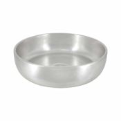 Native Trails Precious Metals Bliss 16" Circular Fireclay Vessel Bathroom Sink Silver