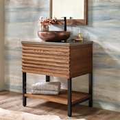 Native Trails Winemaker 30" Single Free Standing Vanity Cabinet Only - Less Vanity Top Cask Oak