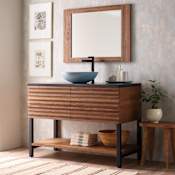 Native Trails Winemaker 48" Single Free Standing Vanity Cabinet Only - Less Vanity Top Cask Oak