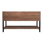 Native Trails Winemaker 60" Double Free Standing Vanity Cabinet Only - Less Vanity Top Cask Oak