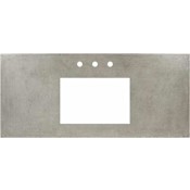 Native Trails NativeStone 48" Concrete Vanity Top with Three Faucet Holes Ash
