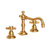 Newport Brass Fairfield 1.2 GPM Widespread Bathroom Faucet with Pop-Up Drain Assembly Aged Brass