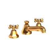 Newport Brass Metropole 1.2 GPM Widespread Bathroom Faucet with Pop-Up Drain Assembly Aged Brass