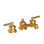 Newport Brass Miro 1.2 GPM Widespread Bathroom Faucet with Pop-Up Drain Assembly Aged Brass