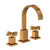 Newport Brass Secant 1.2 GPM Widespread Bathroom Faucet with Pop-Up Drain Assembly Aged Brass