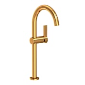 Newport Brass Priya 1.2 GPM Vessel Single Hole Bathroom Faucet Aged Brass