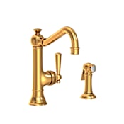 Newport Brass Jacobean 1.8 GPM Widespread Kitchen Faucet Aged Brass
