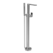 Newport Brass Skylar Floor Mounted Tub Filler with Built-In Diverter - Includes Hand Shower Aged Brass