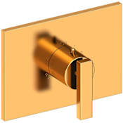 Newport Brass Secant Thermostatic Valve Trim Only with 1 Lever Handles - Less Rough In Aged Brass