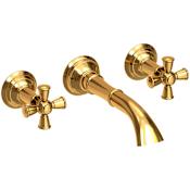 Newport Brass Aylesbury 1.2 GPM Wall Mounted Widespread Bathroom Faucet Aged Brass