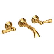 Newport Brass Aylesbury 1.2 GPM Wall Mounted Widespread Bathroom Faucet Aged Brass