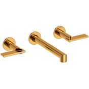 Newport Brass Keaton 1.2 GPM Wall Mounted Widespread Bathroom Faucet Aged Brass