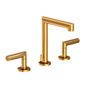 Newport Brass Kirsi 1.2 GPM Widespread Bathroom Faucet with Pop-Up Drain Assembly Aged Brass