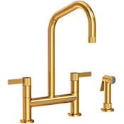 Newport Brass Pardees 1.8 GPM Bridge Kitchen Faucet - Includes Side Spray Aged Brass