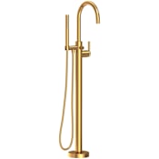 Newport Brass Muncy Floor Mounted Tub Filler - Includes Hand Shower Aged Brass