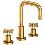 Newport Brass Muncy 1.2 GPM Widespread Bathroom Faucet with Pop-Up Drain Assembly Aged Brass