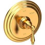 Newport Brass Seaport Single Handle Pressure Balanced Shower Trim Only with Metal Lever Handle less Valve and Shower Head Aged Brass