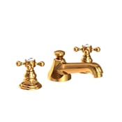 Newport Brass Astor 1.2 GPM Widespread Bathroom Faucet with Pop-Up Drain Assembly Aged Brass