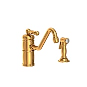 Newport Brass Nadya 1.8 GPM Widespread Kitchen Faucet Aged Brass