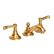 Newport Brass Amisa 1.2 GPM Widespread Bathroom Faucet with Pop-Up Drain Assembly Aged Brass