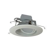 Nora Lighting Cobalt Adjustable 6" LED Adjustable Recessed Trim - 3000K - 1000 Lumens - 120-277V - Remote Emergency White / White
