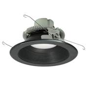 Nora Lighting Cobalt 6" Integrated LED Baffle / Reflector Recessed Trim - 1000 Lumens, 3000K Black