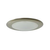 Nora Lighting 6" AC Opal LED Flush Mount Bowl Ceiling Fixture - 2700K Natural Metal