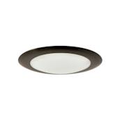 Nora Lighting 6" AC Opal LED Flush Mount Bowl Ceiling Fixture - 4000K Natural Metal