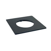 Nora Lighting M2 2" Square Recessed Trim Black