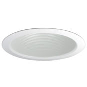 Nora Lighting 5" Baffle Recessed Trim White / White