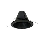 Nora Lighting 6" Air-Tight Aluminum Baffle Cone Reflector Black / Black
