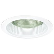 Nora Lighting 6" Air-Tight Aluminum Baffle Cone Reflector White / Aluminum