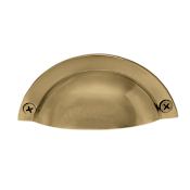 Nostalgic Warehouse 2-15/16 Inch Center to Center Cup Cabinet Pull Antique Brass