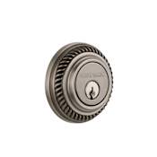 Nostalgic Warehouse Rope Solid Brass Double Cylinder Deadbolt with 2-3/8" Backset Antique Pewter
