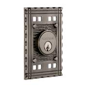 Nostalgic Warehouse Craftsman Solid Brass Double Cylinder Deadbolt with 2-3/8" Backset Antique Pewter