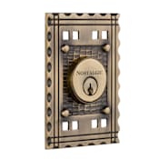 Nostalgic Warehouse Craftsman Solid Brass Double Cylinder Deadbolt with 2-3/4" Backset Antique Brass