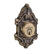 Nostalgic Warehouse Victorian Solid Brass Double Cylinder Deadbolt with 2-3/4" Backset Antique Brass